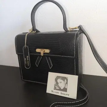 새상품급 MAARIA SKEW NEWYORK 2WAY 숄더백 블랙
