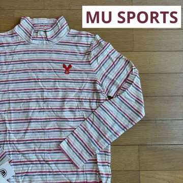 택 포함 새상품 MU SPORTS 골프웨어 긴팔 보더