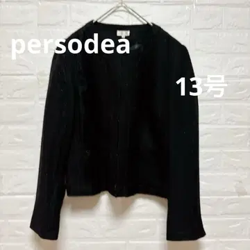 persodea 퍼소데아 트위드풍 자켓 13호 빅 사이즈 블랙