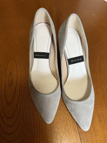 PRIMA 그레이 스웨이드 하이힐 23.5cm