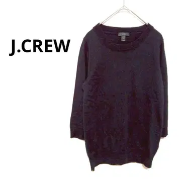 1571T J.CREW 7부 기장 니트 스웨터 튜닉 무지 XS 블랙 소