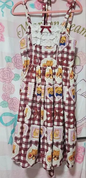 axes famme kawaii 곰돌이 원피스