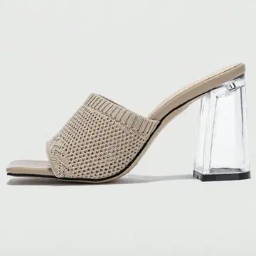 뮬 누디 베이지 ZARA Bershka H&M 클리어