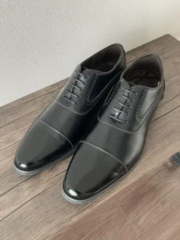 남성용 가죽 신발 29.0cm 블랙