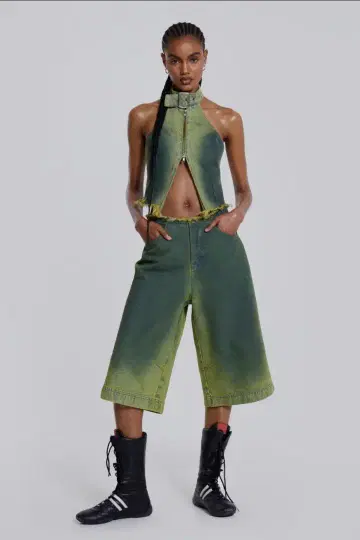 Jaded London Toxic Denin Jorts 30