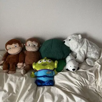 봉제 인형 세트 에이리언 조지 북극곰 본드 브로콜리