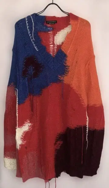 미사용 새상품 ALEXANDER MQUEEN 모헤어 롱 니트 M