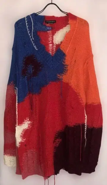 미사용 새상품 ALEXANDER MQUEEN 모헤어 롱 니트 M