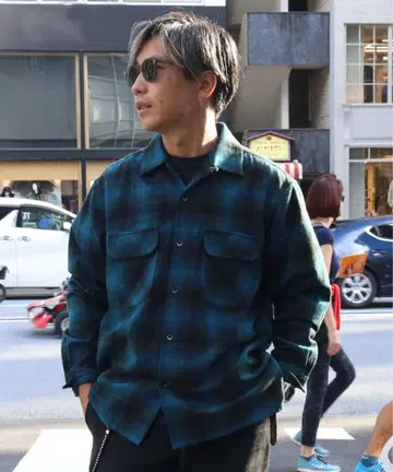 FJ 감수 라이트온 보드 셔츠 울 셔츠 L 펜들턴 옴브레