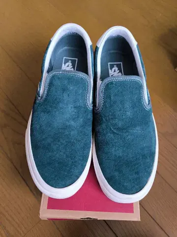 VANS 스웨이드 슬립온 다크 그린
