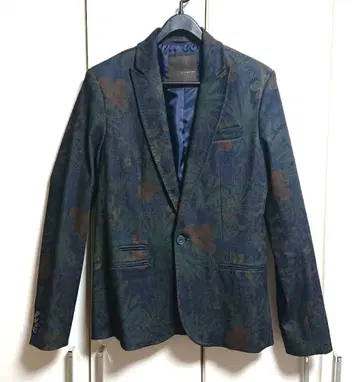 미사용 ZARA MAN 자라맨 테일러드 자켓 데님 BLACKTAG