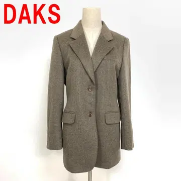A6876 닥스 테일러드 자켓 코트 울 안감 있음 카키 9
