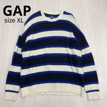 GAP 갭 보더 오버 실루엣 니트 스웨터 XL