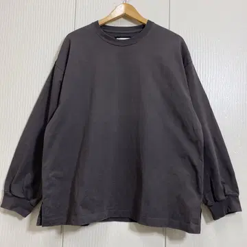 MAISON SPECIAL 헤비 천축 프라임 오버 크루넥 긴팔 T셔츠