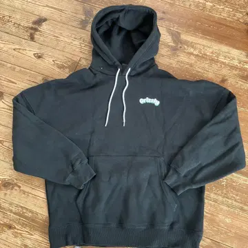 Grizzly 블랙 후드티 M 사이즈