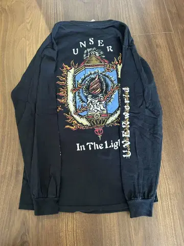 UVERworld UNSER 투어 롱 T 블랙