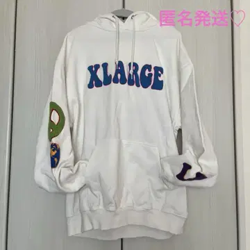 XLARGE 컬러풀 로고 후드 부착 후드티 L 사이즈