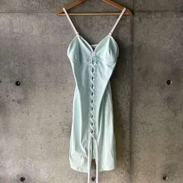 새상품급 레이스업 스트랩 원피스 아디다스 오리지널