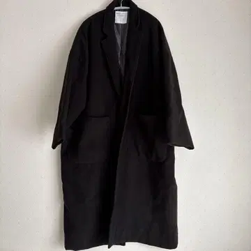 블랙 롱 코트