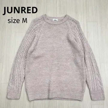 JUNRED 준레드 크루넥 케이블 니트 스웨터