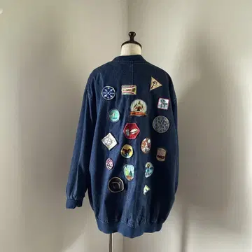 [ ZARA ] 데님 자수 패치 자켓
