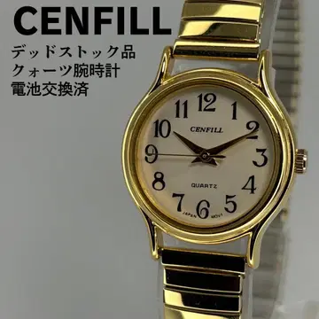 데드스탁품 CENFILL 전체 숫자 다이얼 쿼츠 손목시계