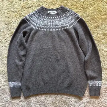 정가 16,500엔 Harley of Scotland 니트 아가일