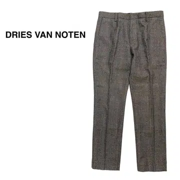 새상품급 드리스반노튼 슬림핏 체크 슬랙스 트라우저