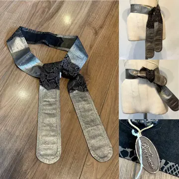 미사용 BORBONESE 볼보네제 가죽 새시 벨트