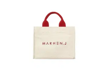 미사용 새상품 MARHEN.J 토트백 아이보리/레드