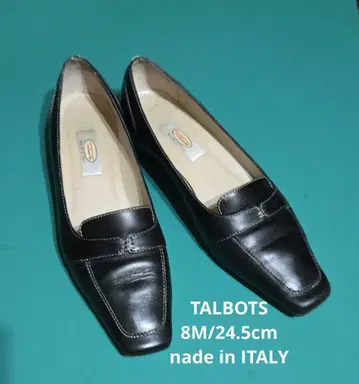 TALBOTS 블랙 가죽 펌프스 8M/24.5cm