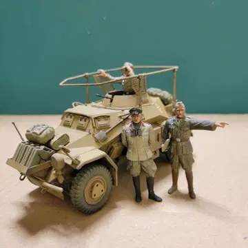 타미야 1/35 프라모델 독일 무선 지휘차 훈크바겐 완성품