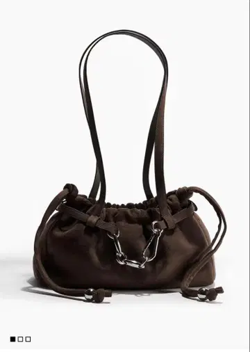 h&m 다크 브라운 숄더백