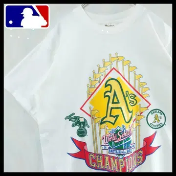 [레어] USA제 MLB 애슬레틱스 T셔츠 80s 싱글 스티치