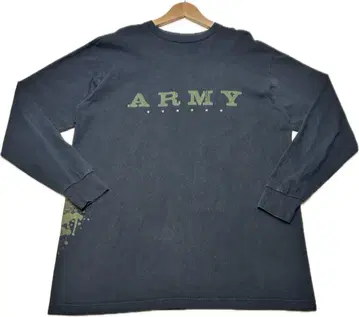 [ US ARMY 미국 육군 긴팔 T셔츠 블랙 USA제 XL ]