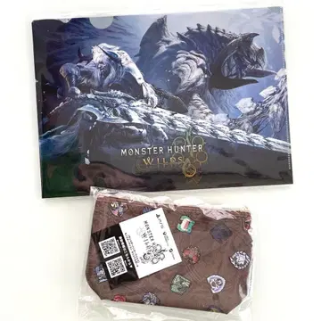 TGS2025 몬스터 헌터 와일즈 시유 특전 파우치 클리어 파일 MHW
