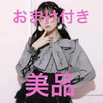 NOEMIE 노에미 소매 레이스업 보타이 블라우스 지뢰계 양산형 덤 포함
