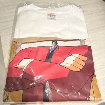 캡슐 복권 sattou x 역전재판 T셔츠 미츠루기 레이지 B상