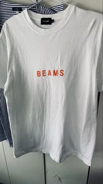 BEAMS 화이트 T셔츠 L 사이즈