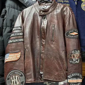Harley-Davidson 천연 가죽 가죽 자켓 M 사이즈