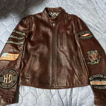 Harley-Davidson 천연 가죽 가죽 자켓 M 사이즈