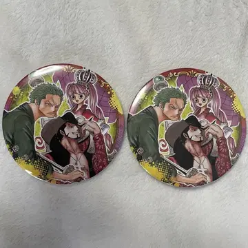 원피스 최강 트리오 캔뱃지 조로 페로나 미호크