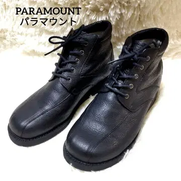 [ 새상품급 ] 파라마운트 숏부츠 레이스업 블랙 컴포트 가죽