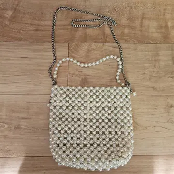 ZARA 펄 숄더백 체인백 새상품급
