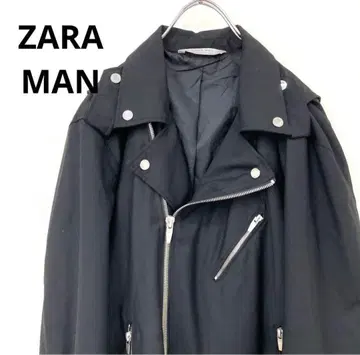 ZARA MAN 자라 더블 라이더 자켓 L 블랙 벨트 포함