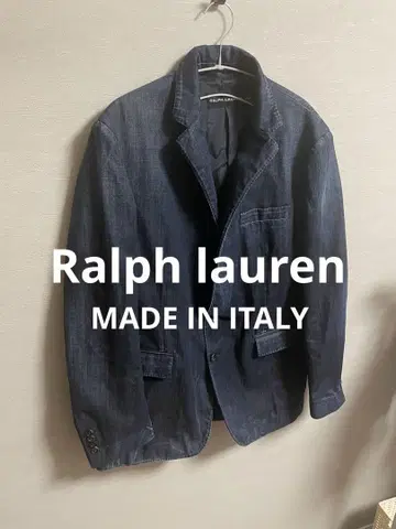 랄프 로렌 데님 테일러드 자켓 블랙 택 이탈리아제