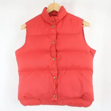 80s VINTAGE L.L.Bean 다운 베스트 M 레드 여성용