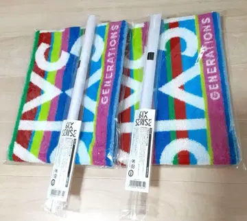 GENERATIONS 6IX SENSE 플래그 머플러 타월 2세트