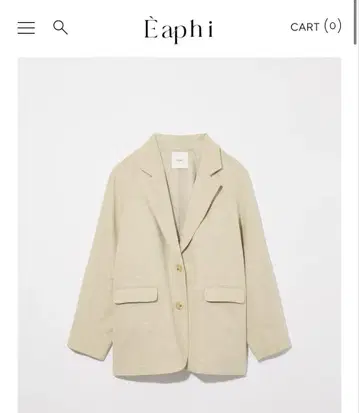 eaphi LINEN LIKE OVER JACKET