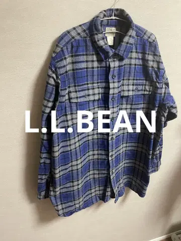 엘엘빈 플란넬 셔츠 블루 사이즈 XL